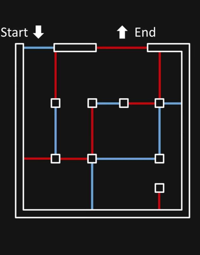 Иллюстрация к задачке: Кратчайший путь через цветные двери